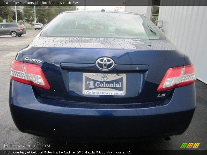 Blue Ribbon Metallic / Ash 2011 Toyota Camry LE