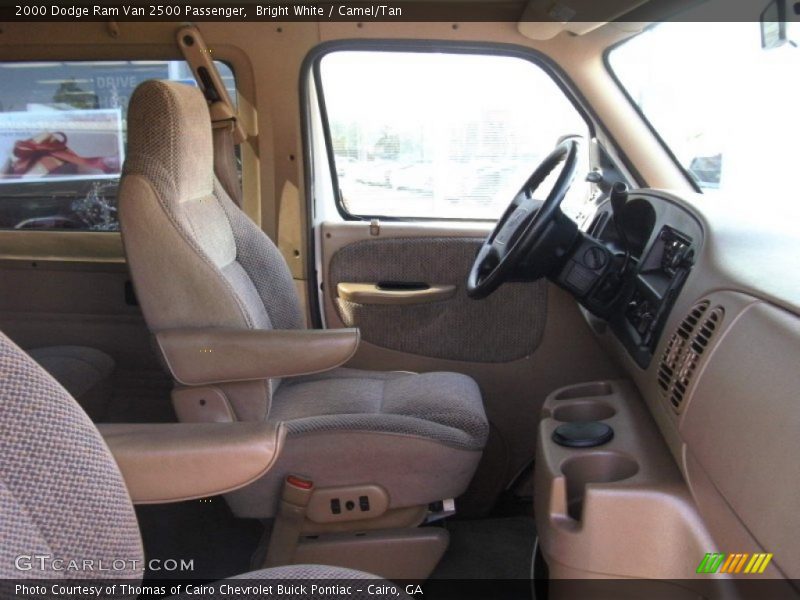 Bright White / Camel/Tan 2000 Dodge Ram Van 2500 Passenger