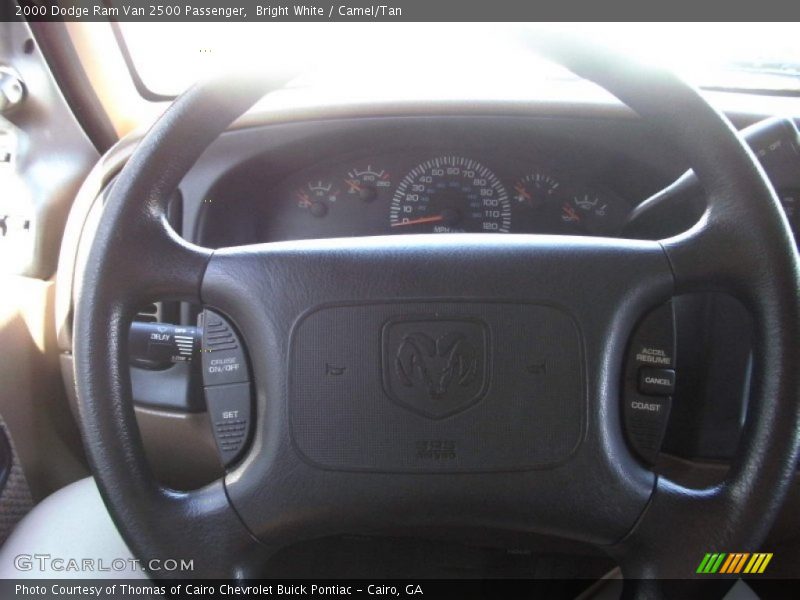 Bright White / Camel/Tan 2000 Dodge Ram Van 2500 Passenger