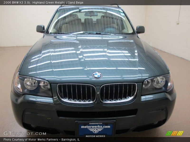 Highland Green Metallic / Sand Beige 2006 BMW X3 3.0i