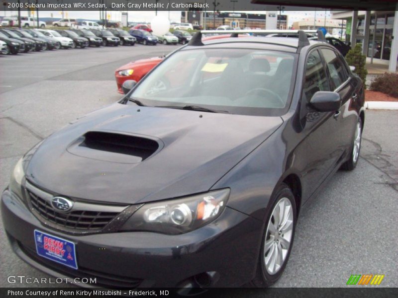 Dark Gray Metallic / Carbon Black 2008 Subaru Impreza WRX Sedan