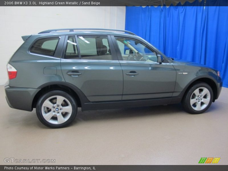 Highland Green Metallic / Sand Beige 2006 BMW X3 3.0i