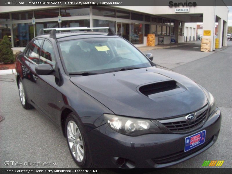 Dark Gray Metallic / Carbon Black 2008 Subaru Impreza WRX Sedan