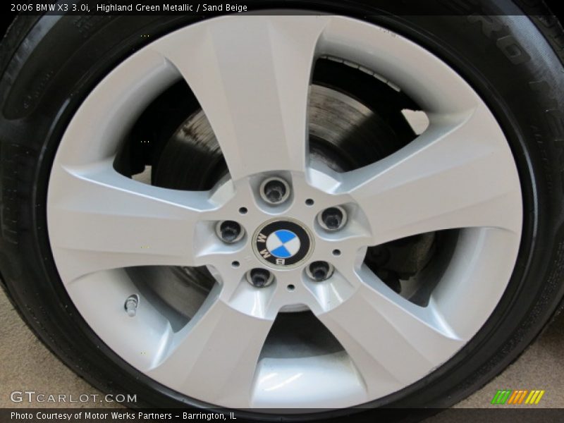 Highland Green Metallic / Sand Beige 2006 BMW X3 3.0i