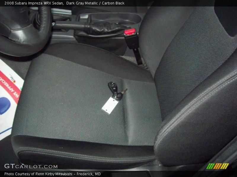 Dark Gray Metallic / Carbon Black 2008 Subaru Impreza WRX Sedan