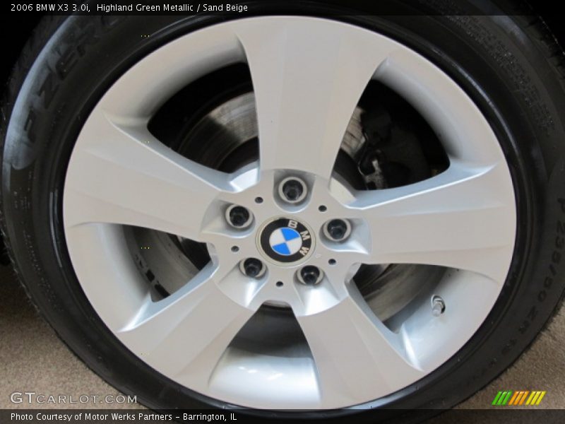 Highland Green Metallic / Sand Beige 2006 BMW X3 3.0i