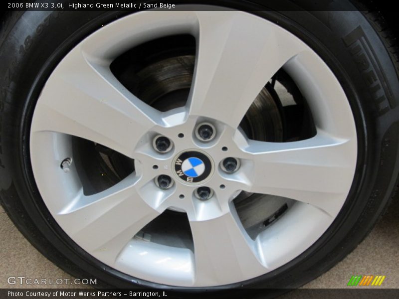 Highland Green Metallic / Sand Beige 2006 BMW X3 3.0i