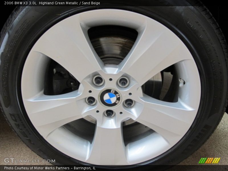 Highland Green Metallic / Sand Beige 2006 BMW X3 3.0i