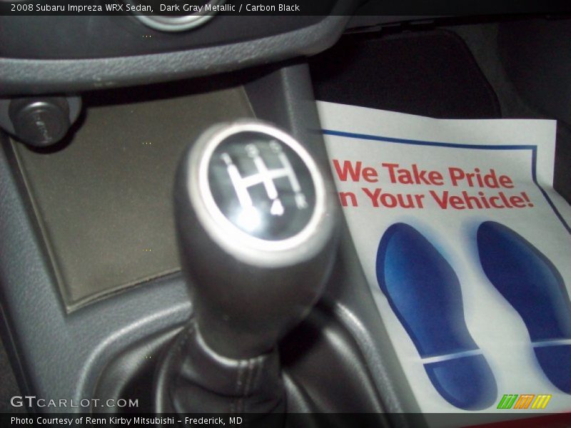 Dark Gray Metallic / Carbon Black 2008 Subaru Impreza WRX Sedan