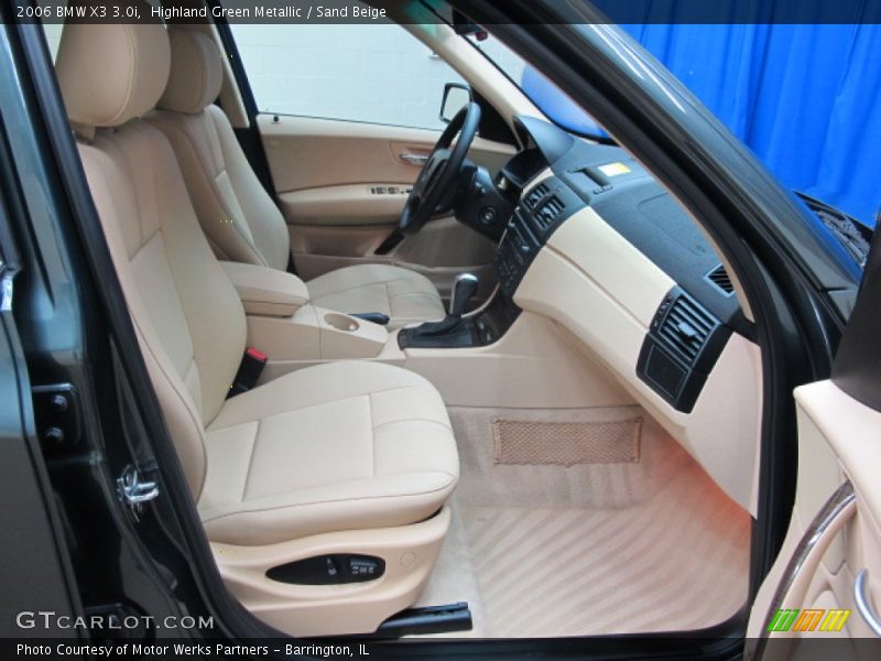 Highland Green Metallic / Sand Beige 2006 BMW X3 3.0i