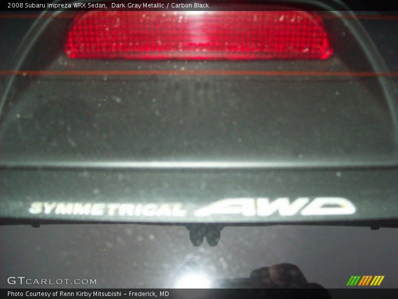 Dark Gray Metallic / Carbon Black 2008 Subaru Impreza WRX Sedan