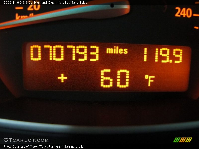 Highland Green Metallic / Sand Beige 2006 BMW X3 3.0i