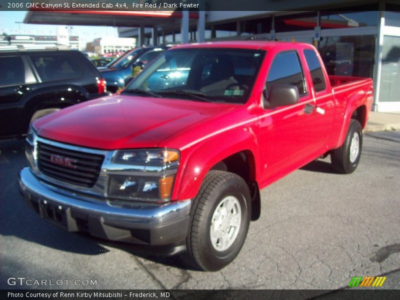 Fire Red / Dark Pewter 2006 GMC Canyon SL Extended Cab 4x4