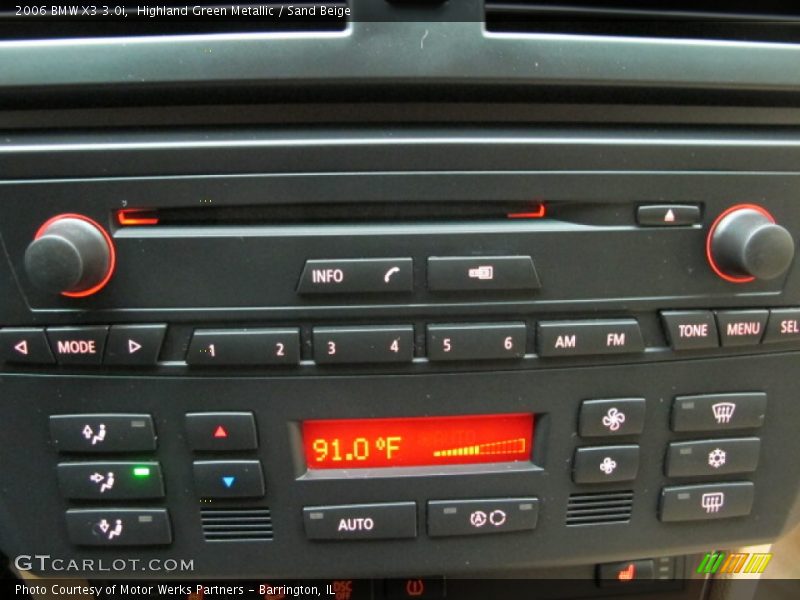 Highland Green Metallic / Sand Beige 2006 BMW X3 3.0i
