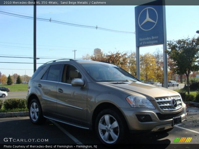 Sand Beige Metallic / Cashmere 2010 Mercedes-Benz ML 350 4Matic