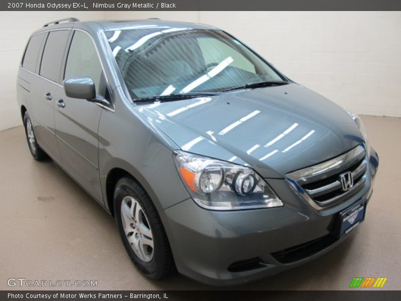 Nimbus Gray Metallic / Black 2007 Honda Odyssey EX-L