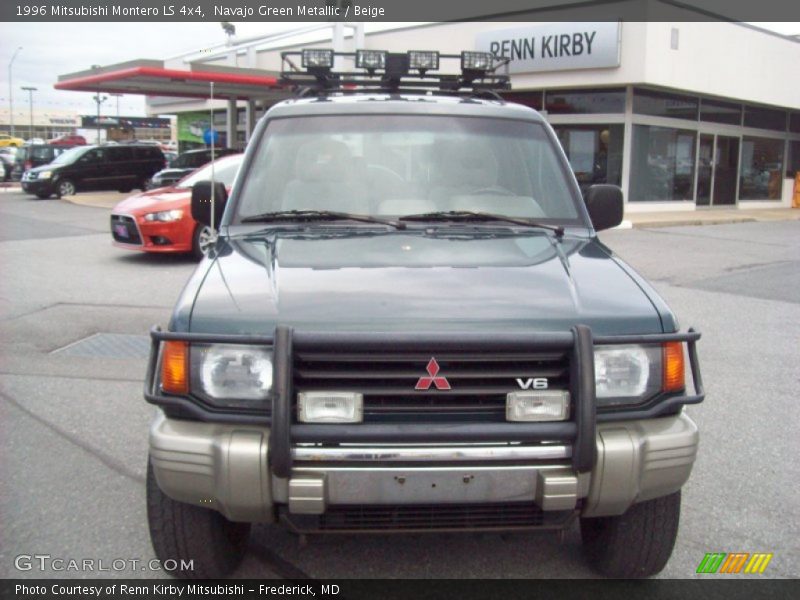 Navajo Green Metallic / Beige 1996 Mitsubishi Montero LS 4x4
