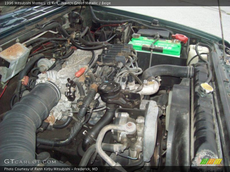 Navajo Green Metallic / Beige 1996 Mitsubishi Montero LS 4x4