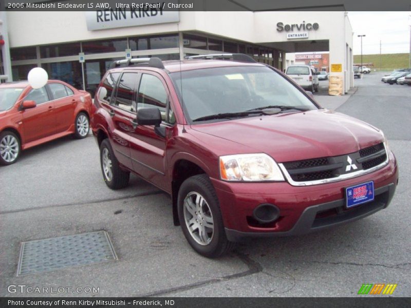 Ultra Red Pearl / Charcoal 2006 Mitsubishi Endeavor LS AWD