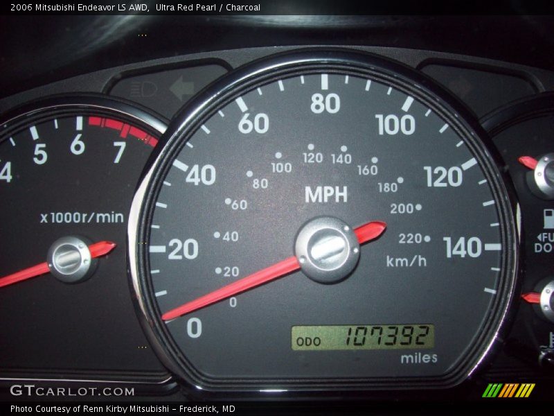 Ultra Red Pearl / Charcoal 2006 Mitsubishi Endeavor LS AWD