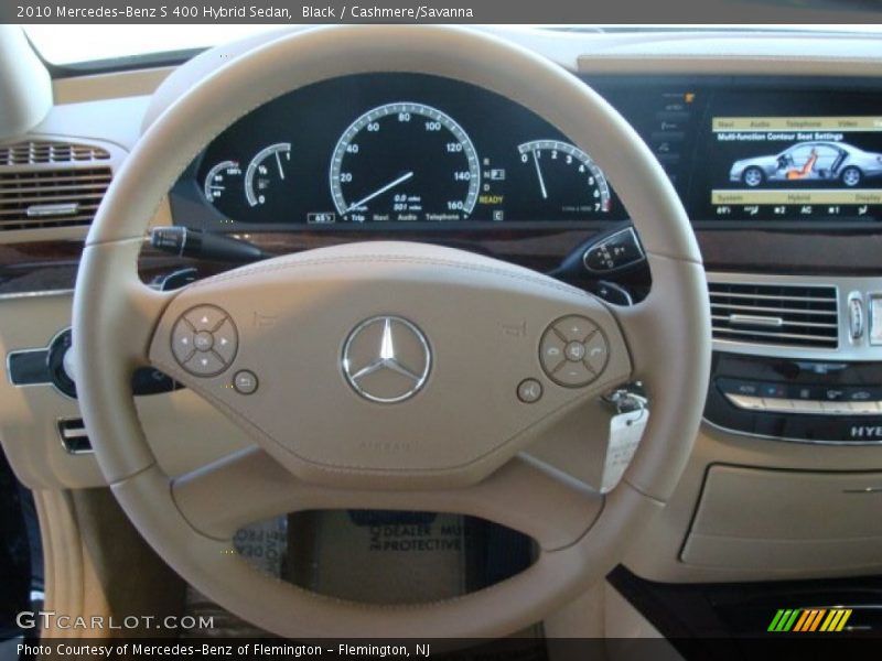Black / Cashmere/Savanna 2010 Mercedes-Benz S 400 Hybrid Sedan