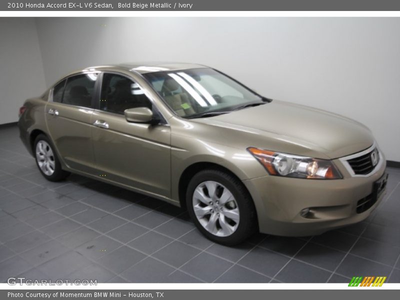 Bold Beige Metallic / Ivory 2010 Honda Accord EX-L V6 Sedan