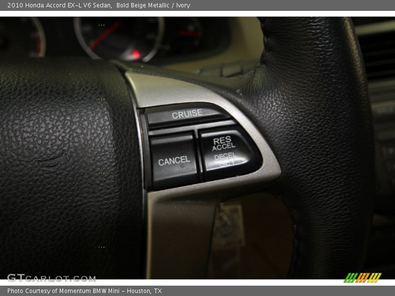 Bold Beige Metallic / Ivory 2010 Honda Accord EX-L V6 Sedan
