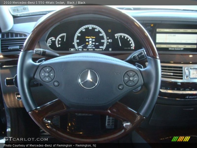 Black / Black 2010 Mercedes-Benz S 550 4Matic Sedan