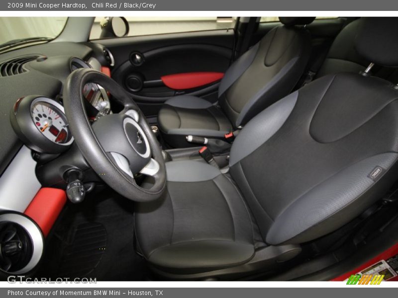 Chili Red / Black/Grey 2009 Mini Cooper Hardtop