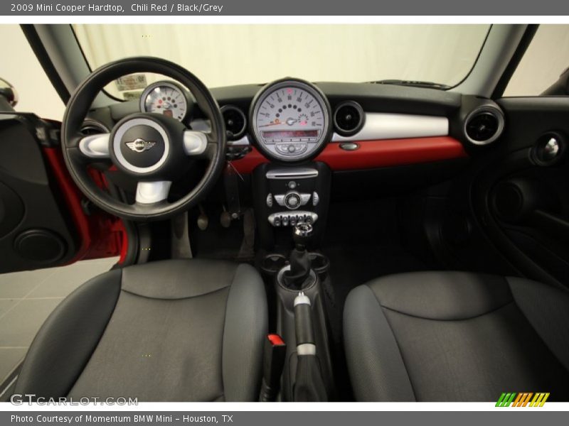 Chili Red / Black/Grey 2009 Mini Cooper Hardtop