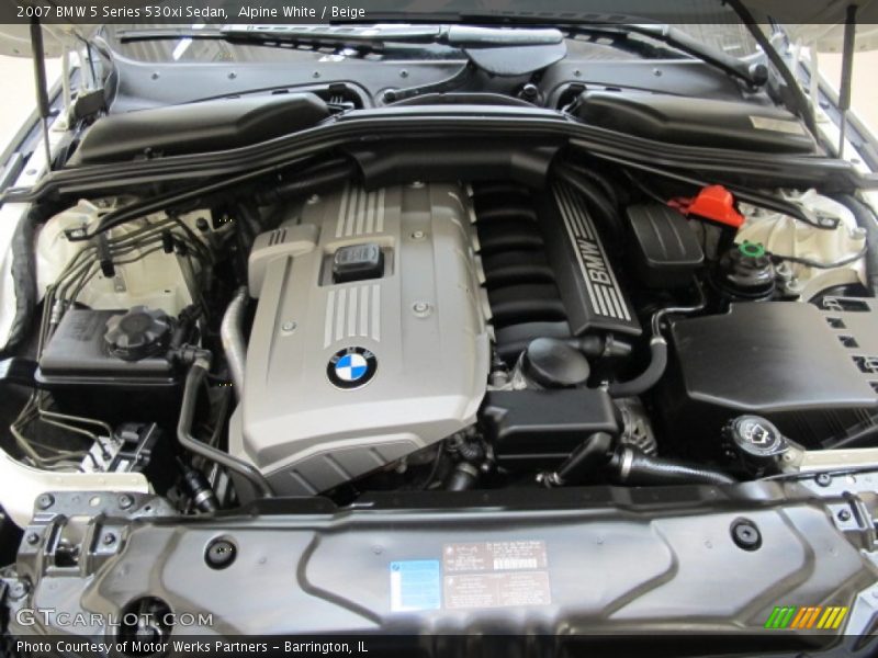 Alpine White / Beige 2007 BMW 5 Series 530xi Sedan