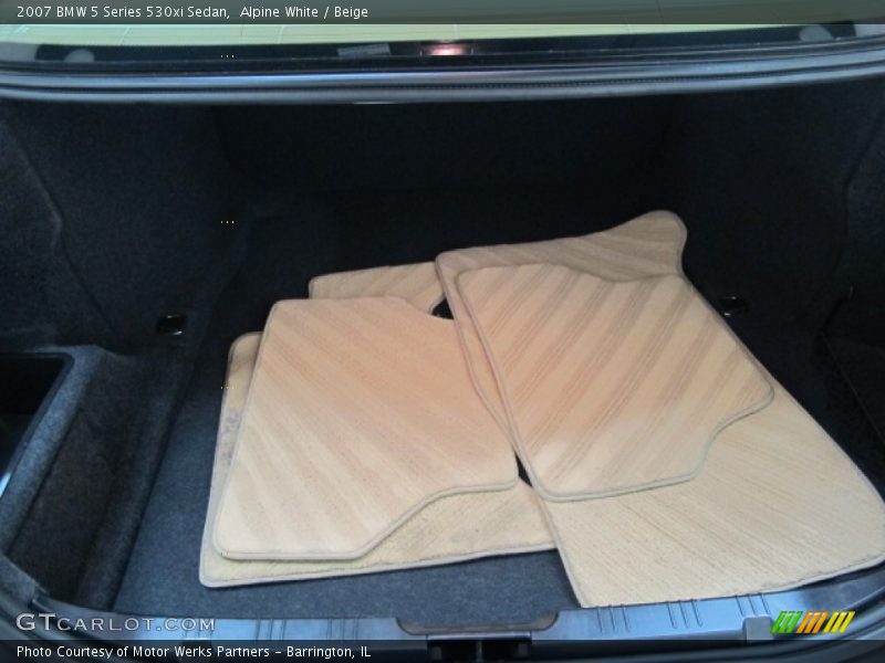 Alpine White / Beige 2007 BMW 5 Series 530xi Sedan