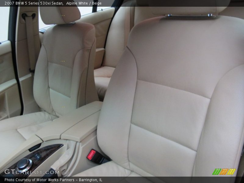 Alpine White / Beige 2007 BMW 5 Series 530xi Sedan
