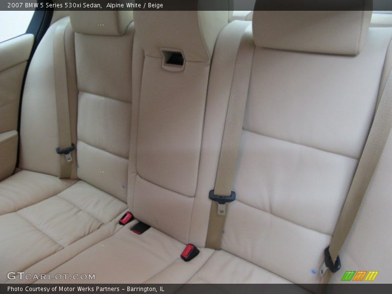 Alpine White / Beige 2007 BMW 5 Series 530xi Sedan