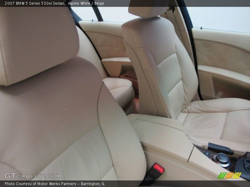 Alpine White / Beige 2007 BMW 5 Series 530xi Sedan