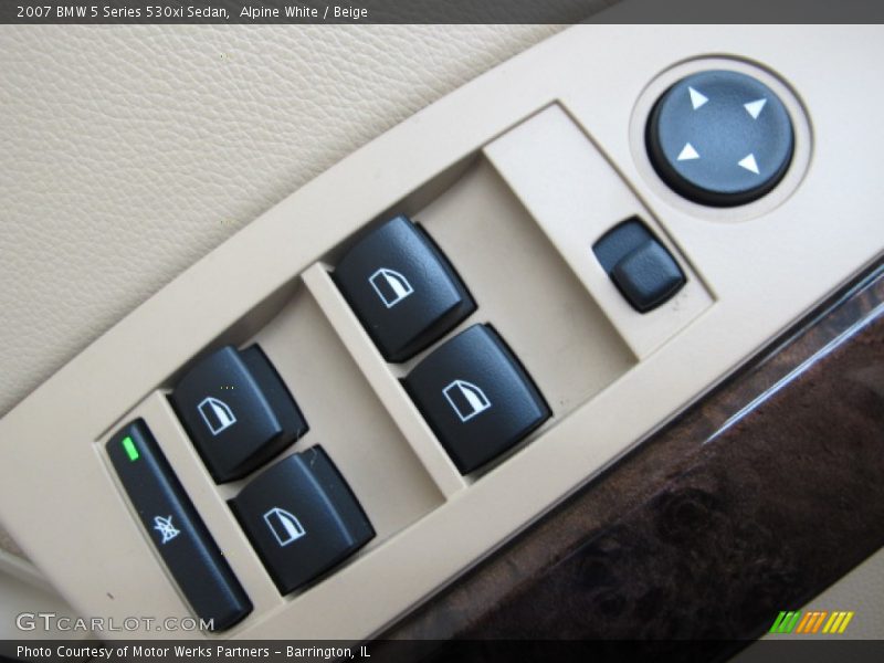 Alpine White / Beige 2007 BMW 5 Series 530xi Sedan