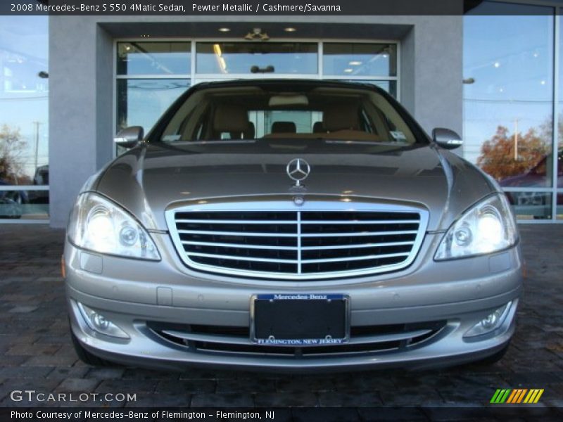 Pewter Metallic / Cashmere/Savanna 2008 Mercedes-Benz S 550 4Matic Sedan