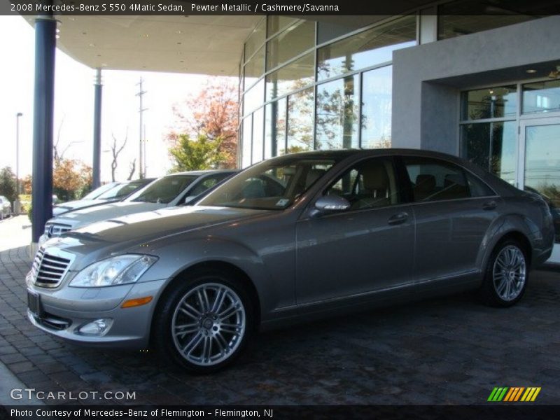 Pewter Metallic / Cashmere/Savanna 2008 Mercedes-Benz S 550 4Matic Sedan