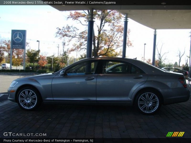 Pewter Metallic / Cashmere/Savanna 2008 Mercedes-Benz S 550 4Matic Sedan