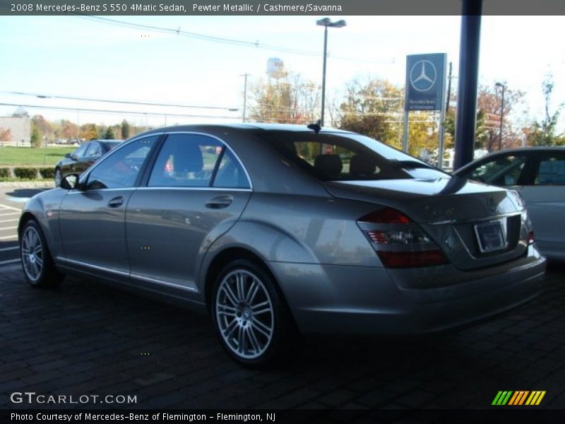 Pewter Metallic / Cashmere/Savanna 2008 Mercedes-Benz S 550 4Matic Sedan