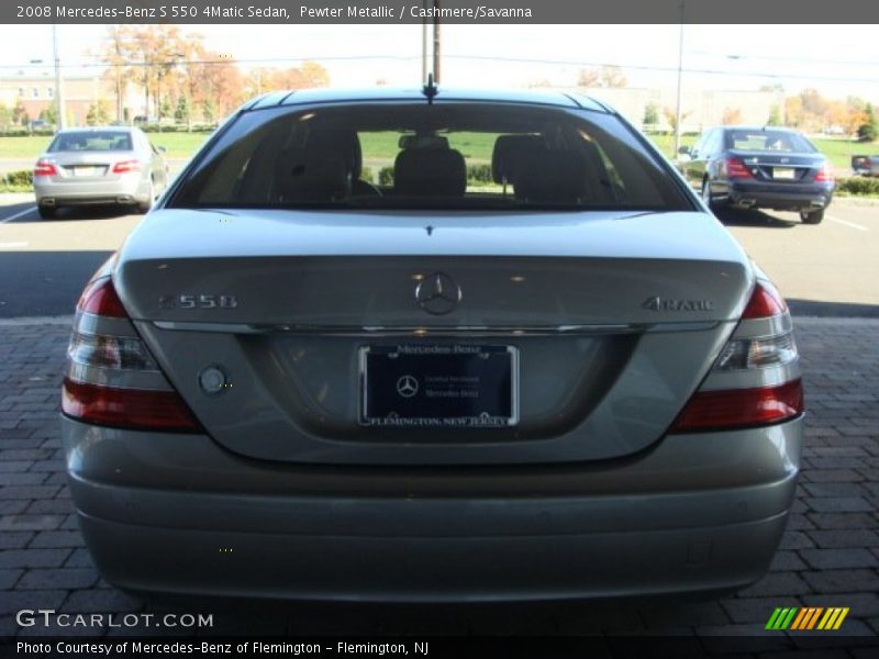 Pewter Metallic / Cashmere/Savanna 2008 Mercedes-Benz S 550 4Matic Sedan