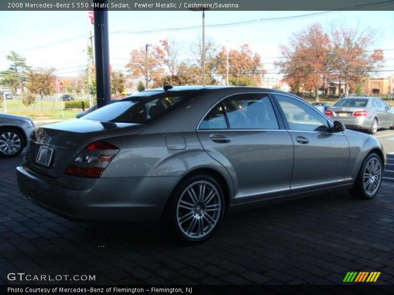 Pewter Metallic / Cashmere/Savanna 2008 Mercedes-Benz S 550 4Matic Sedan