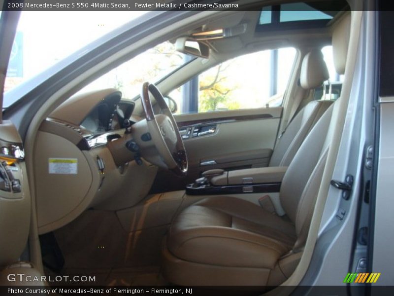 Pewter Metallic / Cashmere/Savanna 2008 Mercedes-Benz S 550 4Matic Sedan