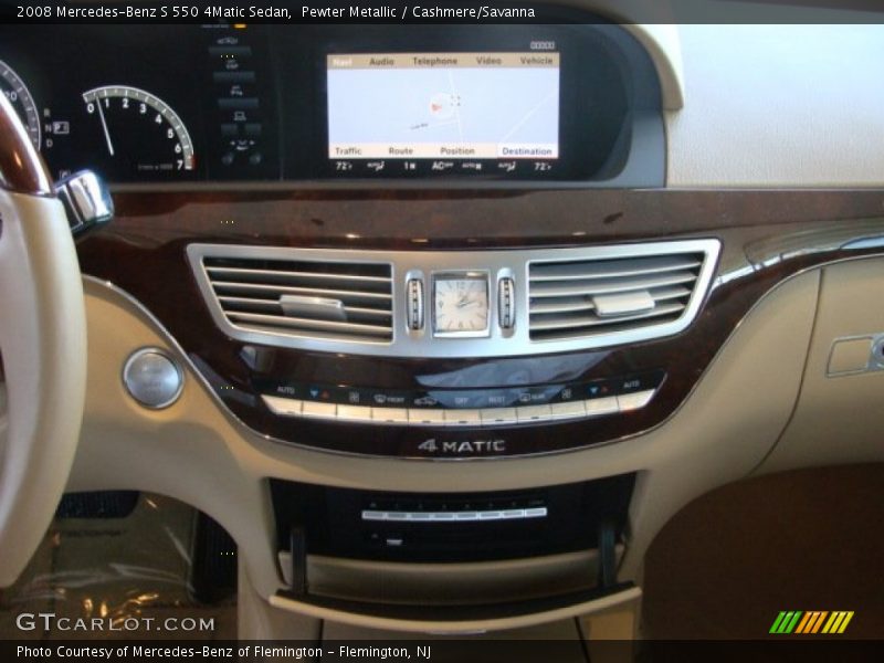 Pewter Metallic / Cashmere/Savanna 2008 Mercedes-Benz S 550 4Matic Sedan