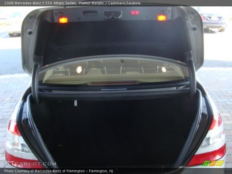 Pewter Metallic / Cashmere/Savanna 2008 Mercedes-Benz S 550 4Matic Sedan