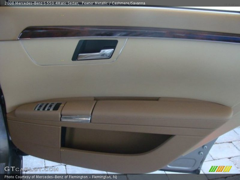 Pewter Metallic / Cashmere/Savanna 2008 Mercedes-Benz S 550 4Matic Sedan