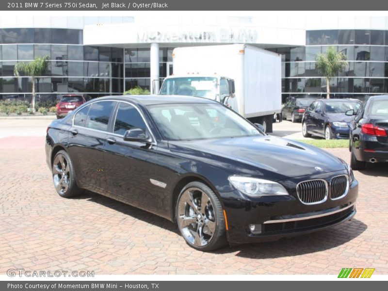 Jet Black / Oyster/Black 2011 BMW 7 Series 750i Sedan