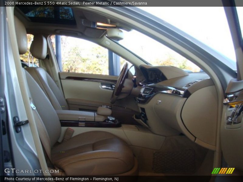 Pewter Metallic / Cashmere/Savanna 2008 Mercedes-Benz S 550 4Matic Sedan