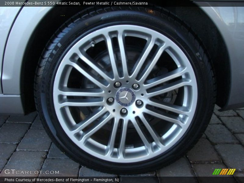 Pewter Metallic / Cashmere/Savanna 2008 Mercedes-Benz S 550 4Matic Sedan