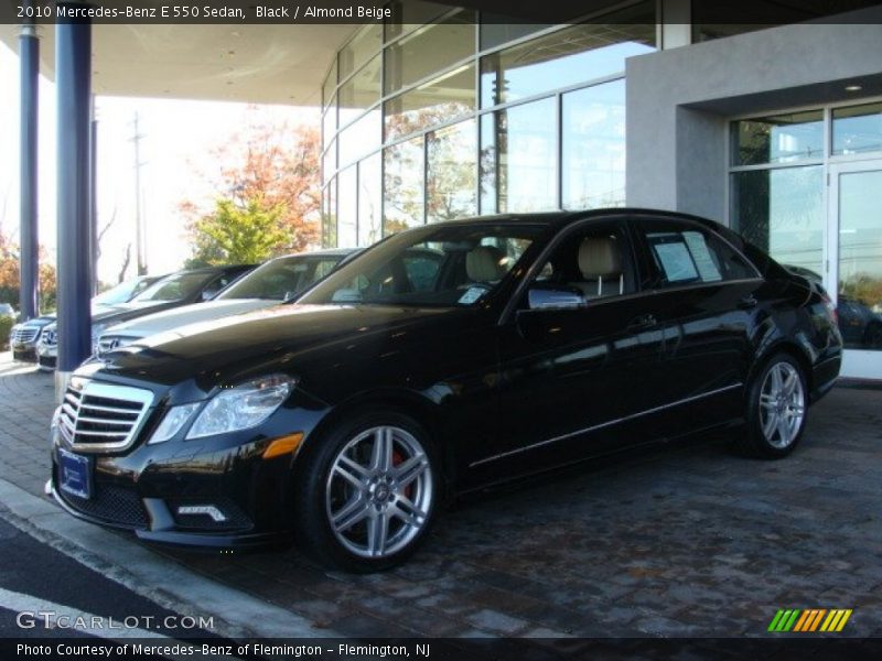Black / Almond Beige 2010 Mercedes-Benz E 550 Sedan